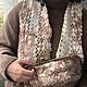 Шарф *Винтаж*. Старинное кружево. Шарфы. Olivia_knit. Интернет-магазин Ярмарка Мастеров.  Фото №2