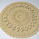 Order  round relief mat Kristina-2. knitted handmade rugs (kovrik-makrame). Livemaster. . Carpets Фото №3