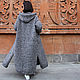  Пальто женское с капюшоном на подкладе, Пальто, Ереван,  Фото №1