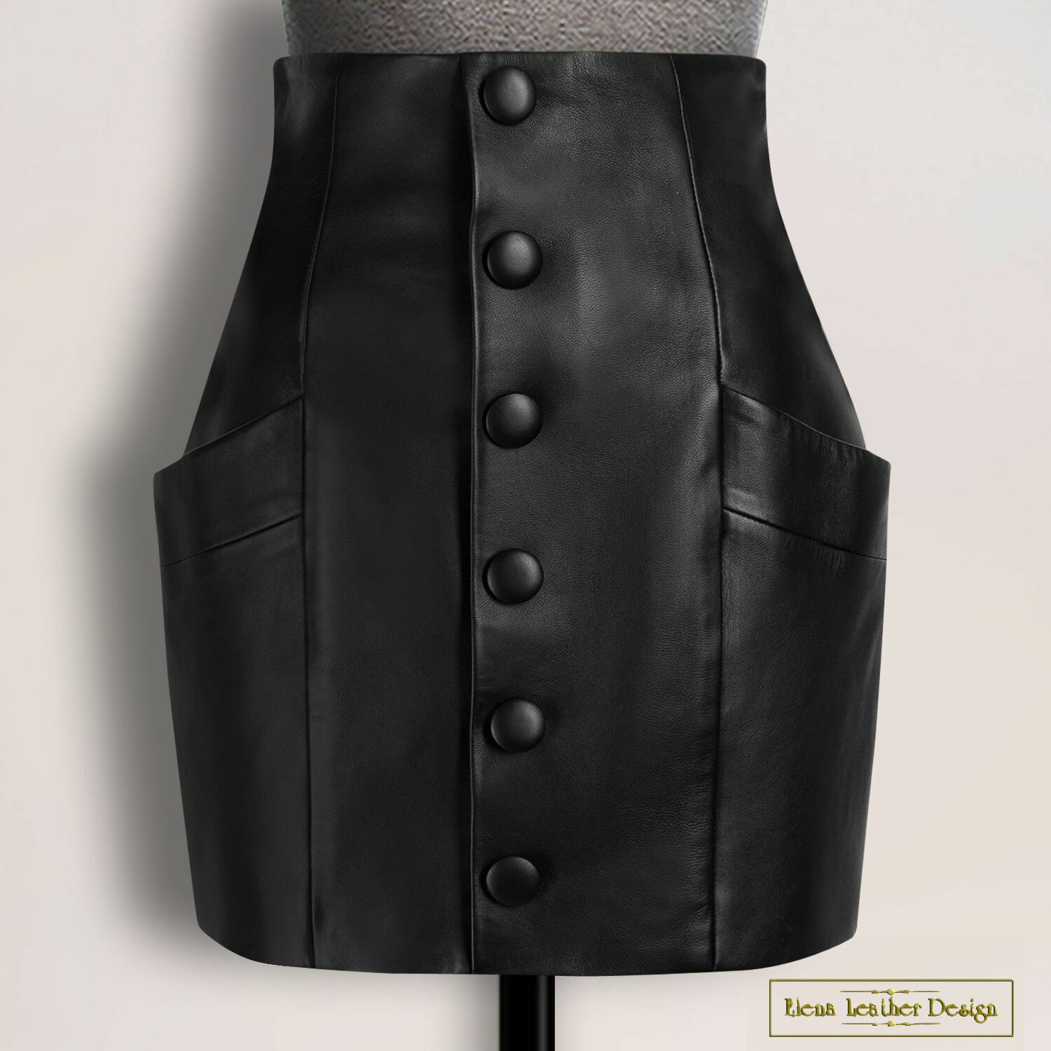 Mini pencil skirt 'Alice' from nature. leather/suede (any color), Skirts, Podolsk,  Фото №1
