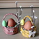  Корзиночка для пасхального яйца, Пасхальные сувениры, Москва,  Фото №1