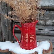 Цветы и флористика handmade. Livemaster - original item red jug. Handmade.