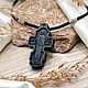 Крестик нательный «Николай Чудотворец». Крестик. MisMi jewelry. Ярмарка Мастеров.  Фото №4