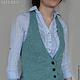 To better visualize the model, click on the photo CUTE-KNIT NAT Onipchenko Fair masters to Purchase women's vest knit button-down
