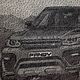 Картина "Range Rover Sport" в стиле стринг арт. Стринг-арт. String Art. Интернет-магазин Ярмарка Мастеров.  Фото №2
