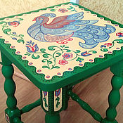 Для дома и интерьера handmade. Livemaster - original item Painted stool "Pigeon". Handmade.