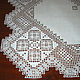 Lace tablecloth - topper. Stitch embroidery, linen. Tablecloths. EmbroideryINNAI. Online shopping on My Livemaster.  Фото №2
