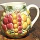 Винтаж: Старинный кувшинчик Sarreguemines, Франция, Кухонная утварь винтажная, Лорьент,  Фото №1