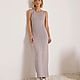 Платье maxi "NICOLE"(Николь) серый меланж. Платья. elev_brand. Интернет-магазин Ярмарка Мастеров.  Фото №2