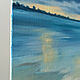 Картина с морем Пляж картина маслом ракушка Картина тучи над морем. Картины. Картины от Кри. Интернет-магазин Ярмарка Мастеров.  Фото №2