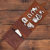 Purse - clutch made of genuine Monaco leather
