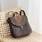 Текстильно-кожаная сумочка "Шанель"