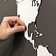 Карта мира World Map Wall Decoration White 180х108. Карты мира. Александр (Mybestbox). Ярмарка Мастеров.  Фото №4