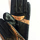 Black leather steampunk gloves. Custom order for Ekaterina. Gloves. InGAartWork. My Livemaster. Фото №5