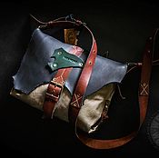 Рыжая кожаная сумка МАРТИНИКА BAY HORSE Арт-хаус Этно-стиль Бохо-стиль