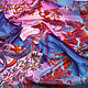 silk batik shawl 'Dragon and ferns'. Scarves. Amarga SilkPainting. Online shopping on My Livemaster.  Фото №2