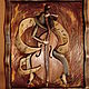 Миниатюра из дерева Призрак музыки 22х25х3, Картины, Москва,  Фото №1