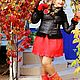 Boots red painting, gold painting, mittens, boots, galoshes. Felt boots. валенки Vladimirova Oksana. My Livemaster. Фото №5