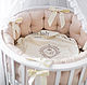 Bumpers for cots 3 piece. Sides for crib. Miss Judy cotton (JuliaLepa). My Livemaster. Фото №4
