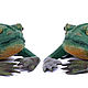 Frog, soft toy, made of felt, for interior. Figurine. izergil. My Livemaster. Фото №5