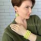 Lemon bracelet with elastic band, Bead bracelet, Kaliningrad,  Фото №1