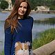 Заказать Свитер вязаный Cat (8). Маринкины ПрОделки. Ярмарка Мастеров. . Пуловеры Фото №3