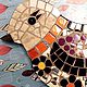 Птичка мозаичная. Подвески. GreenFasol Mosaic. Интернет-магазин Ярмарка Мастеров.  Фото №2