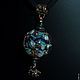 Кулон лэпворк - Спиральный мир (лэмпворк кулон. lampwork). Тагильцева Наталья