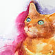 Кошка в розовом. Картины. Картинки от Юльфинки (Сафина Юля). Ярмарка Мастеров.  Фото №4
