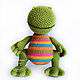 Rainbow Crocodile Knitted toy. Stuffed Toys. GALAtoys. My Livemaster. Фото №6