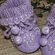 Felted hat and booties-boots 'For the little Princess Lila', , Ishimbai,  Фото №1