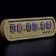Solid Oak lamp clock on IN-12 indicators. Tube clock. Tube-time (tube-time). My Livemaster. Фото №14