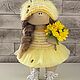Кукла пчелёнок. Тыквоголовка. dollshandmade. Интернет-магазин Ярмарка Мастеров.  Фото №2