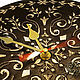Кожаные часы с вышивкой "Baroque". Часы классические. Творческая мастерская 'Зазеркалье'. Интернет-магазин Ярмарка Мастеров.  Фото №2