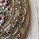 Wall panel with voluminous flowers in a lace frame. Panels. beautifulcrafts. My Livemaster. Фото №5