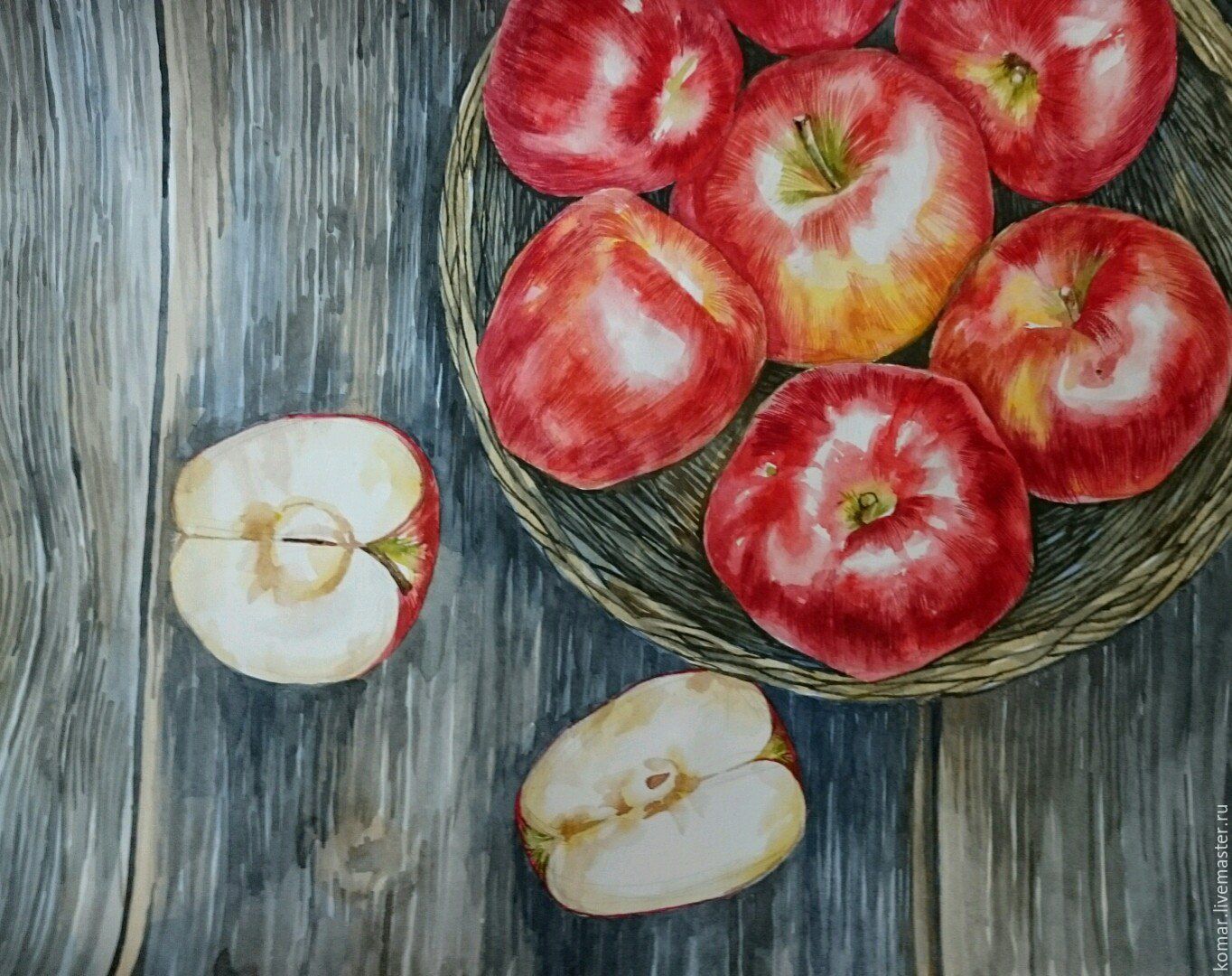 Интерьерная картина яблоки
