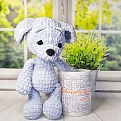 Куклы и игрушки handmade. Livemaster - original item Knitted toy-plush puppy Buddy. Handmade.
