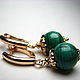 Order Earrings malachite 'Noble green'. Beautiful gifts for the good people (Alura-lights). Livemaster. . Earrings Фото №3