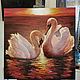 Order Swans. Irene's gallery. Oil paintings.. Livemaster. . Pictures Фото №3