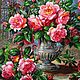 Картина Розы в серебряной вазе. Вышивка бисером. Картины. Елена (rus40). Интернет-магазин Ярмарка Мастеров.  Фото №2