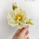 Order Brooch made of silk poppy ' Lemon'. flower brooch. natalya-4 (natalya-4). Livemaster. . Brooches Фото №3