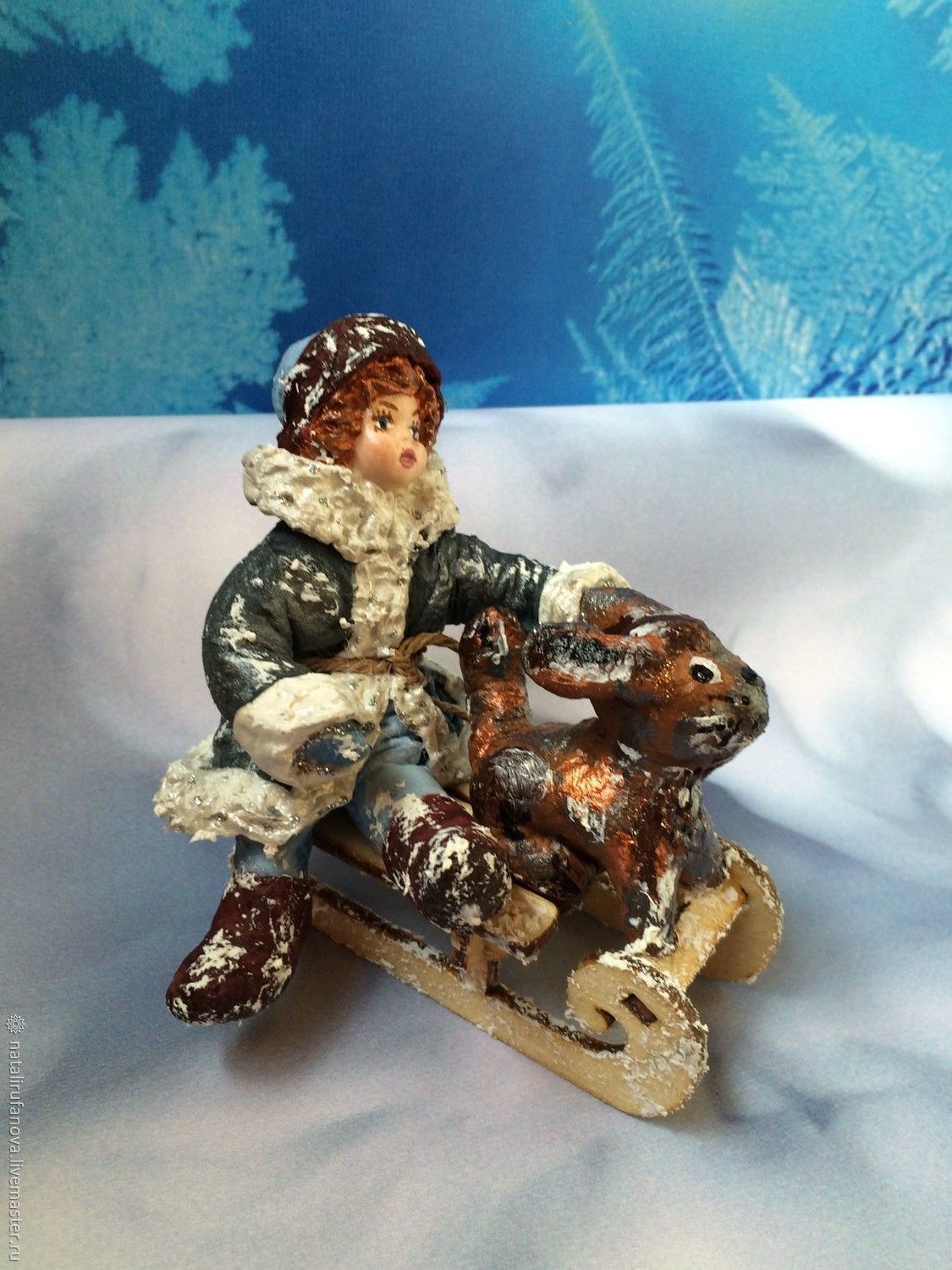 старинные ватные игрушки.