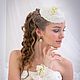 Свадебная вуалетка "Келли"-Женская шляпа. Вуалетка. Bridal Dreams (Свадебные аксессуары). Интернет-магазин Ярмарка Мастеров.  Фото №2