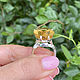 Exclusive ring with fancy-cut large citrine. Rings. A place where dreams are born. My Livemaster. Фото №4