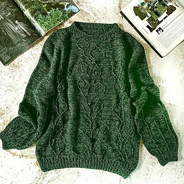 Одежда ручной работы. Ярмарка Мастеров - ручная работа Свитер "Флора". Handmade.