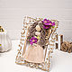 Macrame doll in photo frame 18/22. Interior doll. Kukly makrame NATALINI. Ярмарка Мастеров.  Фото №13
