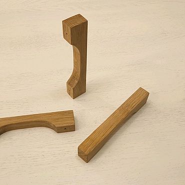 Для дома и интерьера ручной работы. Ярмарка Мастеров - ручная работа Мебельная ручка. Дерево дуб. Handmade.