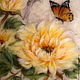 Pattern wool Yellow Chinese peonies and butterfly 3. Pictures. Marina Askerova (MariMarisha). Online shopping on My Livemaster.  Фото №2