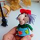 Finger toy Baba Yaga Knitted Baba Yaga Fairy-tale characters. Puppet show. sunnytoys-gifts. My Livemaster. Фото №4