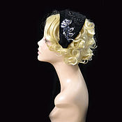Аксессуары handmade. Livemaster - original item The hat pad is black. Handmade.